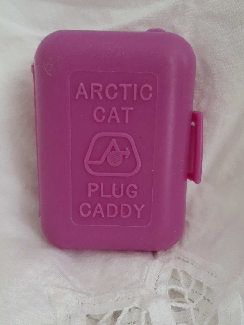 Arctic Cat Pink Plug Caddy - Compact Protective Case